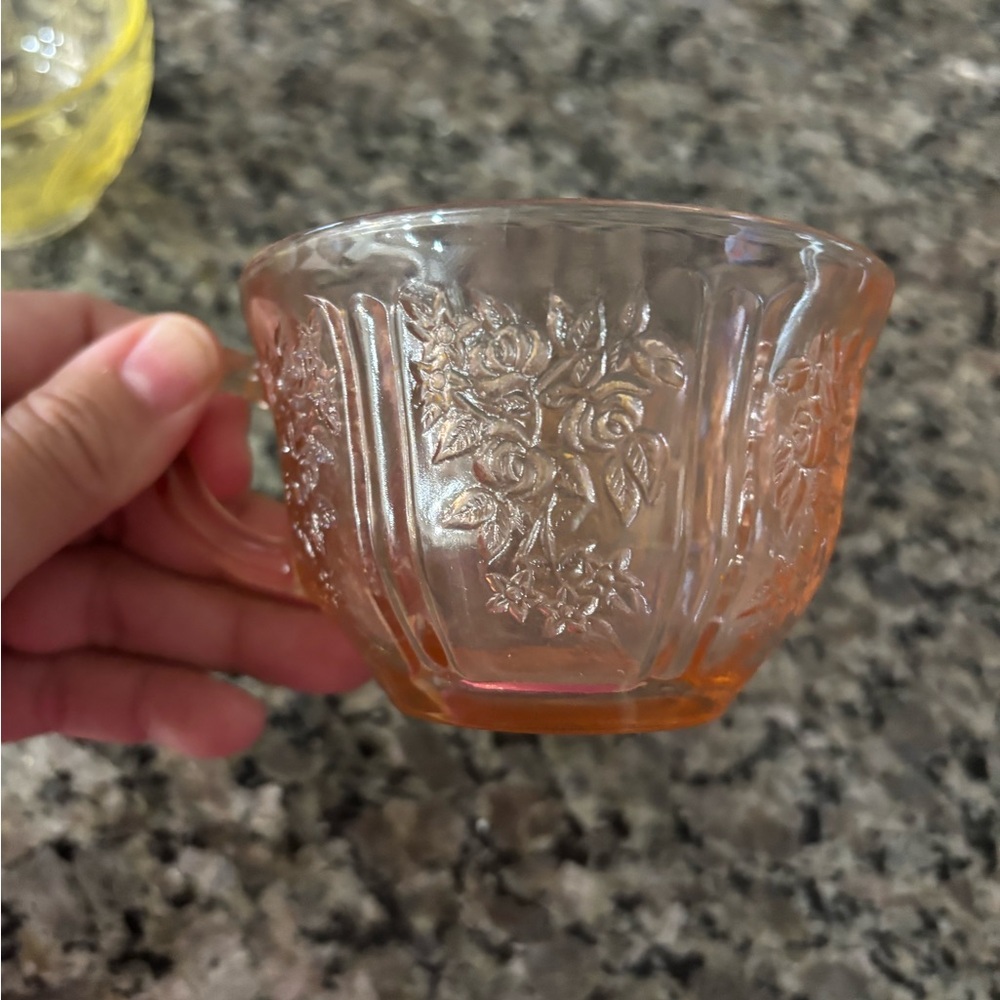 Four Depression Tea Cups - Picture 5 of 5